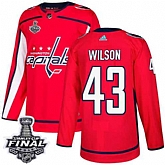 Capitals 43 Tom Wilson Red 2018 Stanley Cup Final Bound Adidas Jersey,baseball caps,new era cap wholesale,wholesale hats